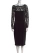 Gucci Lace Pattern Midi Length Dress
