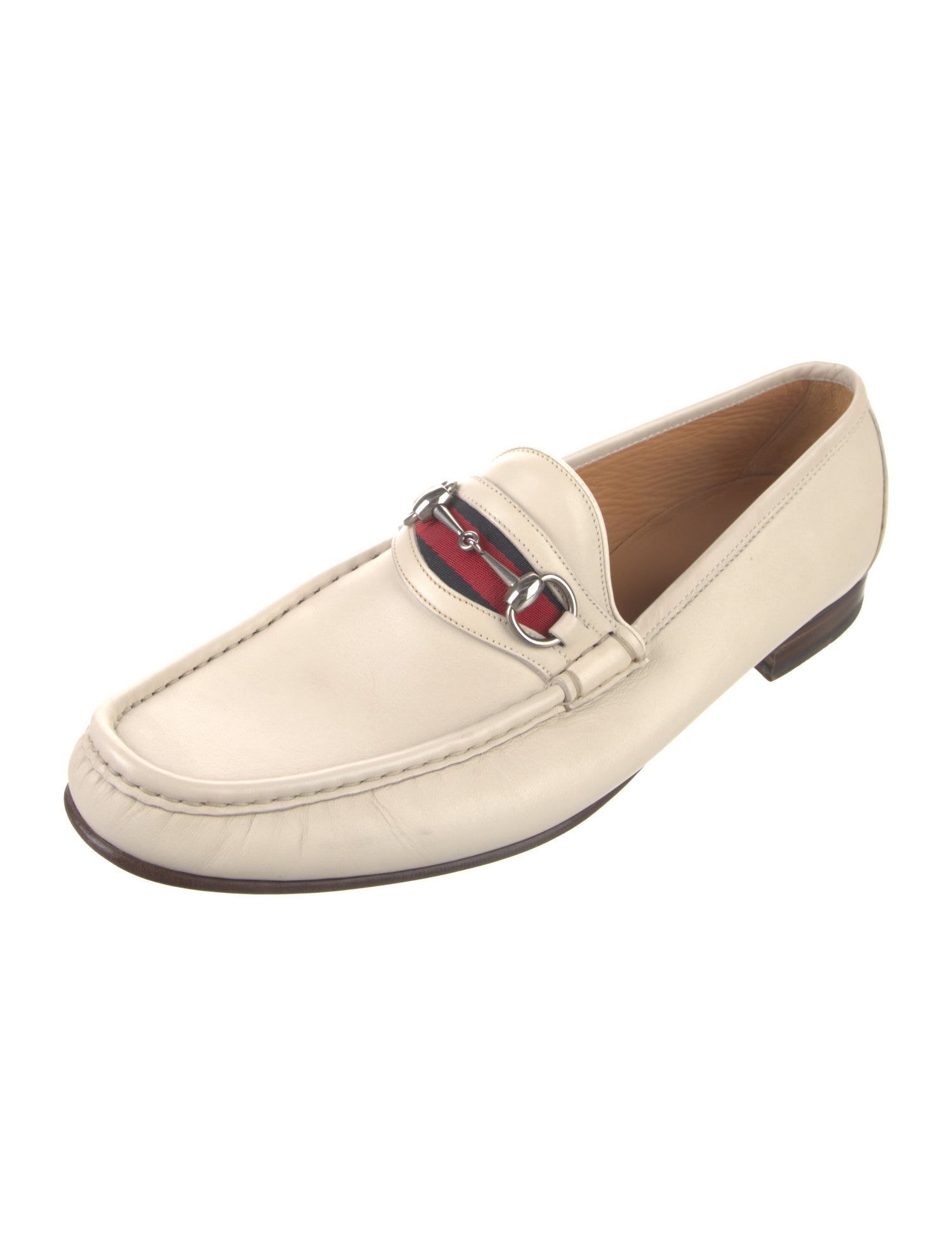 Gucci Horsebit Accent Leather Loafers