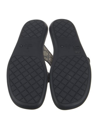 Gucci Printed T-Strap Sandals