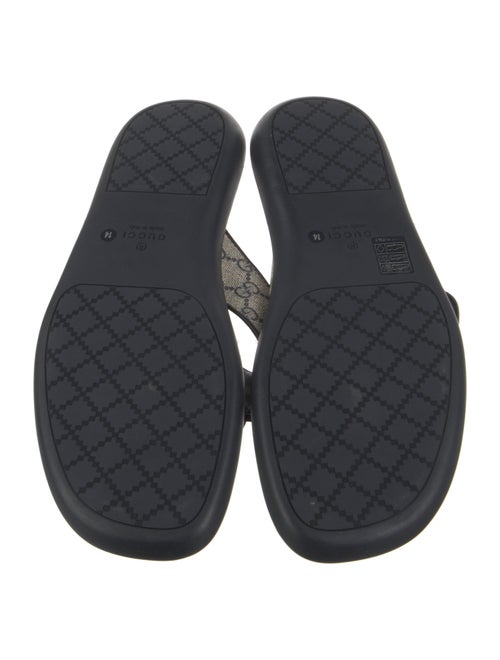 Gucci Printed T-Strap Sandals