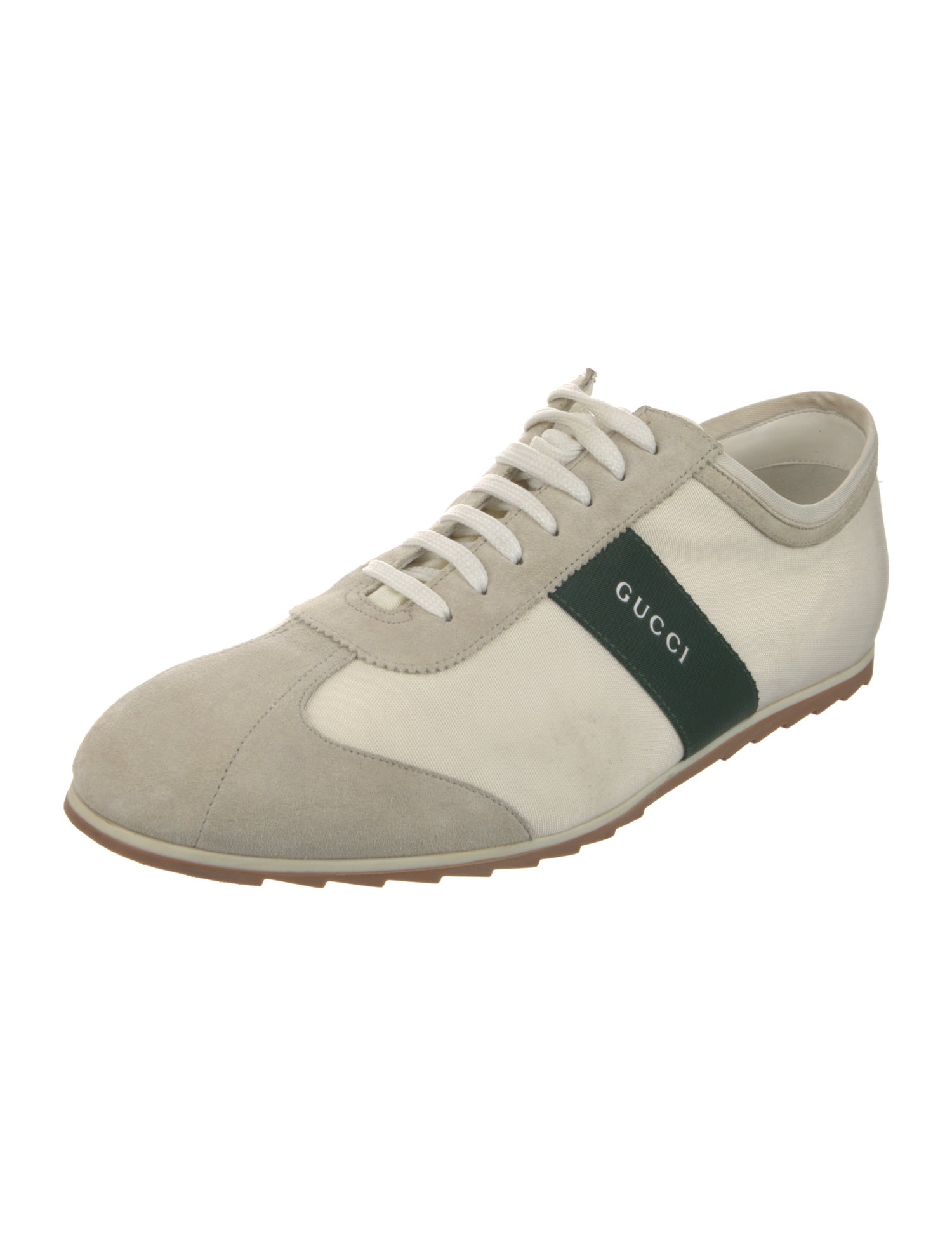 Gucci Web Accent Canvas Sneakers