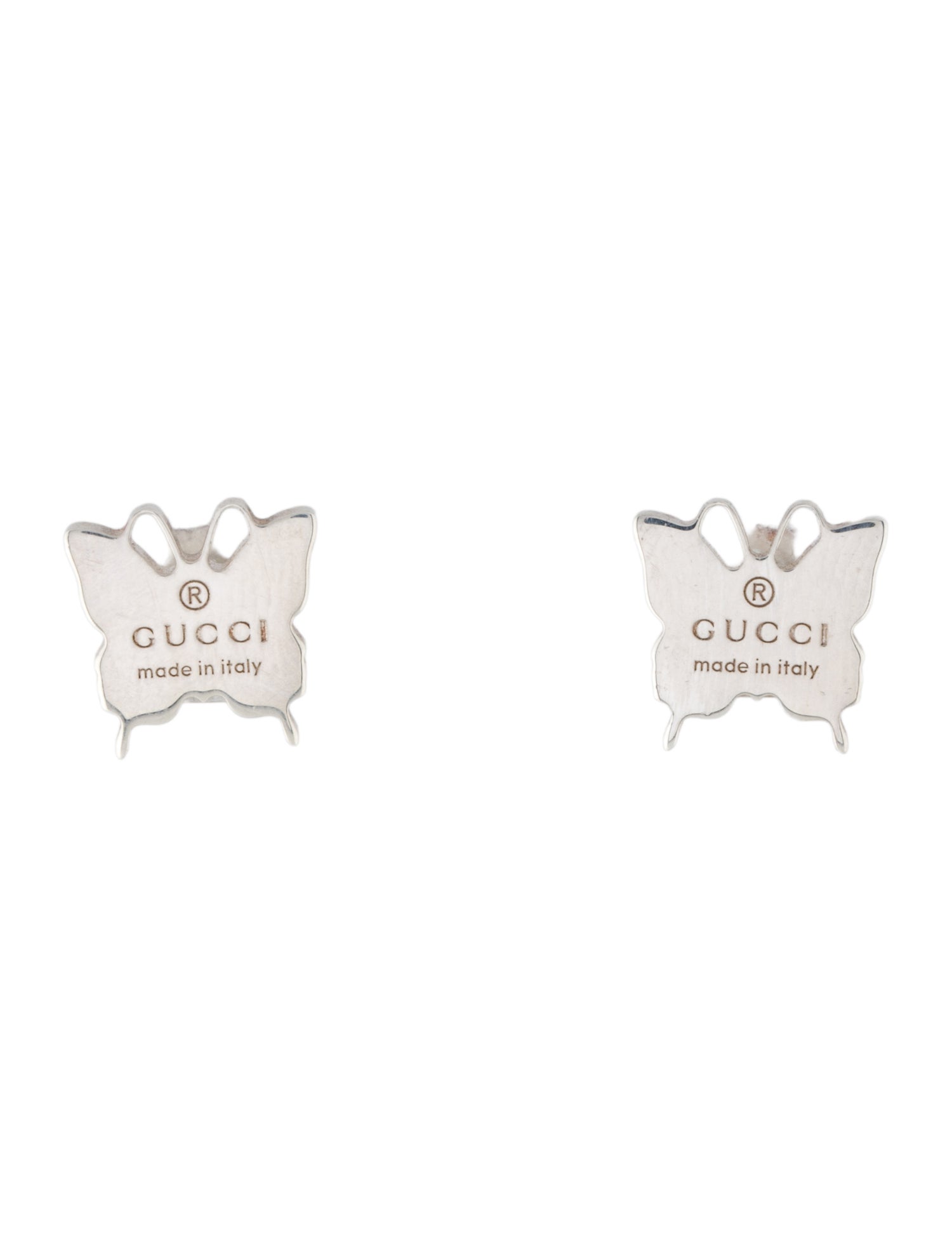 Gucci Trademark Butterfly Stud Earrings