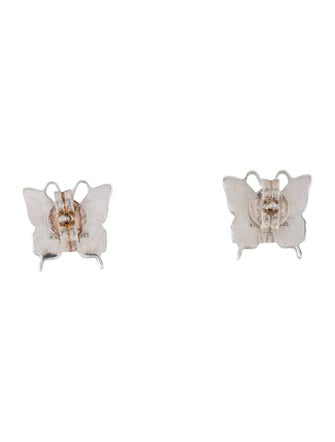 Gucci Trademark Butterfly Stud Earrings