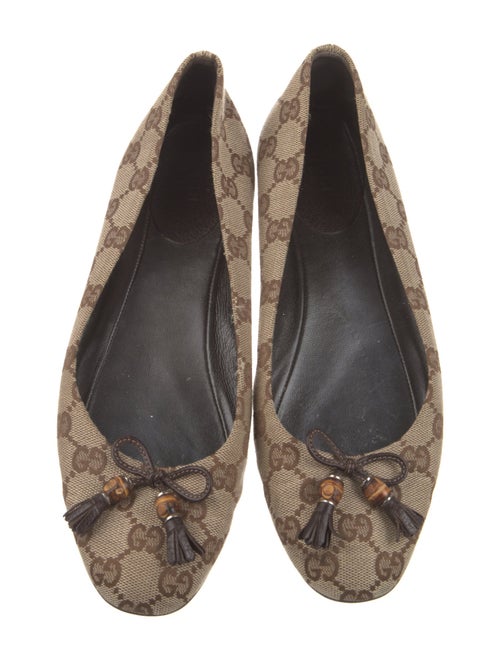 Gucci Canvas Printed Ballet Flats