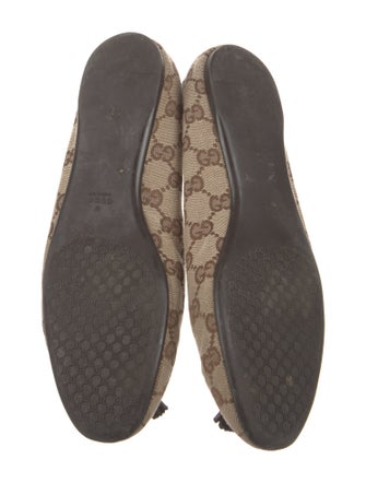 Gucci Canvas Printed Ballet Flats