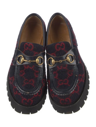 Gucci 1955 Horsebit Accent Velvet Loafers
