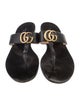 Gucci Interlocking G Logo Leather Slides
