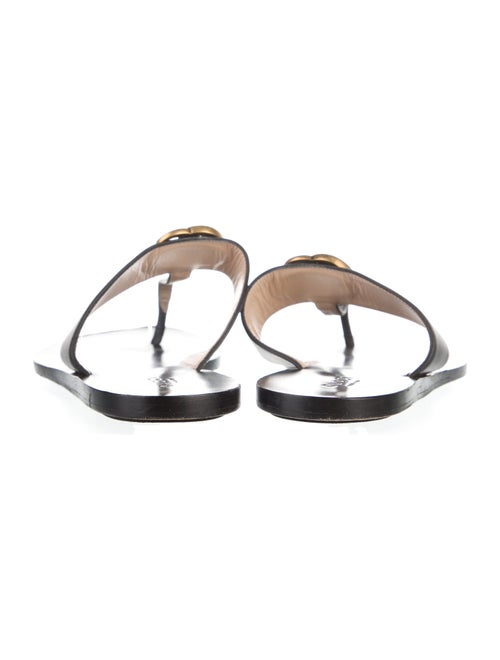 Gucci Interlocking G Logo Leather Slides