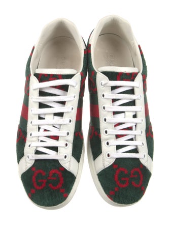 Gucci Web Accent Terry Cloth Sneakers