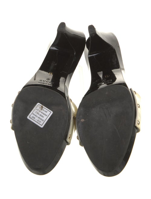 Gucci Horsebit Accent Patent Leather Slides