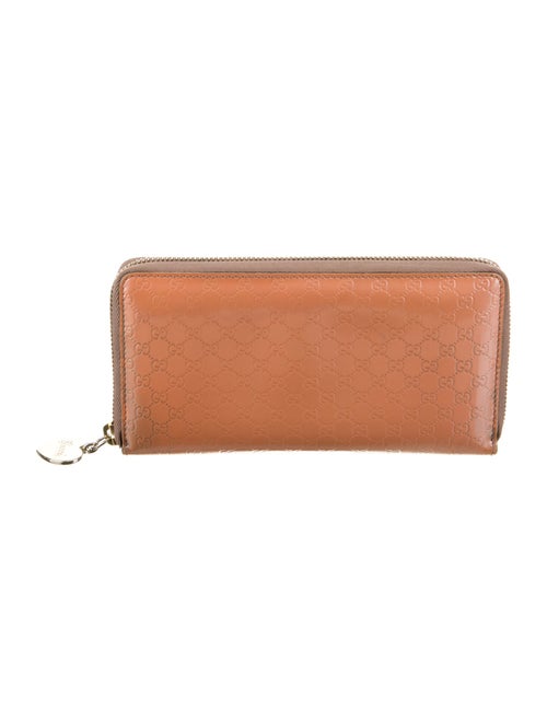 Gucci Microguccissima Pattern Patent Leather Continental Wallet