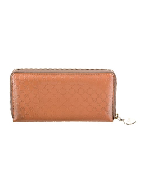 Gucci Microguccissima Pattern Patent Leather Continental Wallet