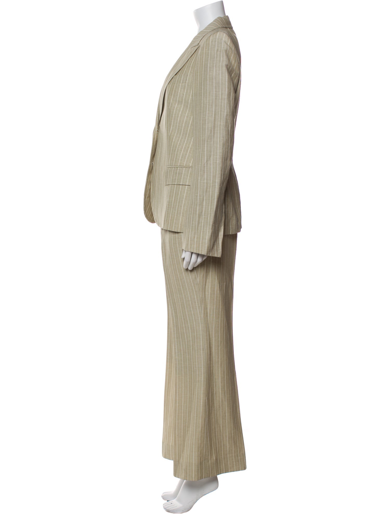 Gucci Linen Striped Pantsuit