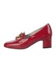 Gucci Double G Logo Patent Leather Pumps