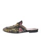 Gucci Horsebit Accent Floral Print Mules