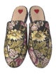 Gucci Horsebit Accent Floral Print Mules