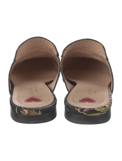 Gucci Horsebit Accent Floral Print Mules