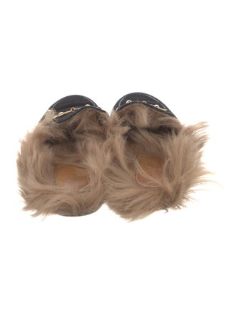 Gucci Horsebit Accent Velvet Mules