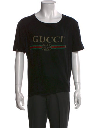 Gucci Web Accent Scoop Neck T-Shirt