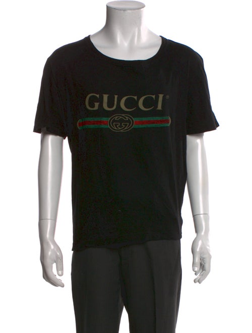 Gucci Web Accent Scoop Neck T-Shirt