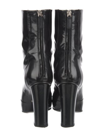 Gucci Horsebit Accent Patent Leather Sock Boots
