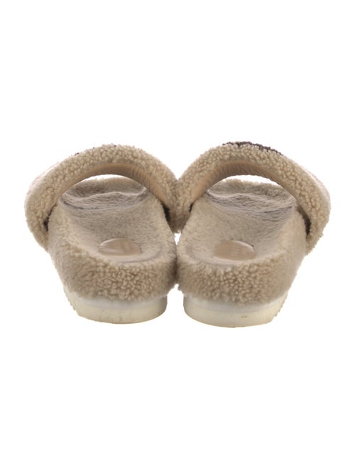 Gucci Interlocking G Logo Shearling Espadrilles