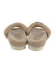 Gucci Interlocking G Logo Shearling Espadrilles