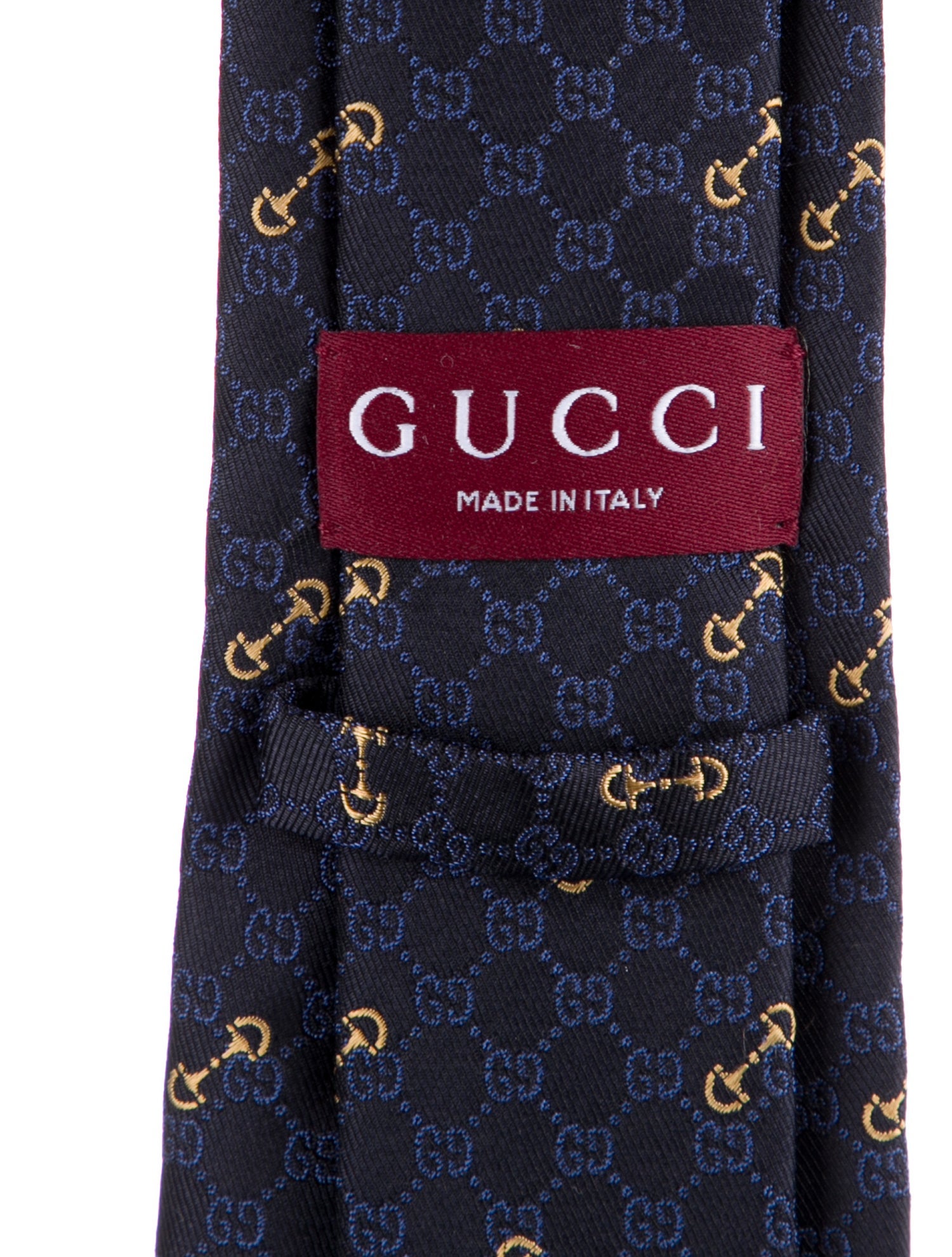 Gucci Pattern Print Silk Tie w/Tags