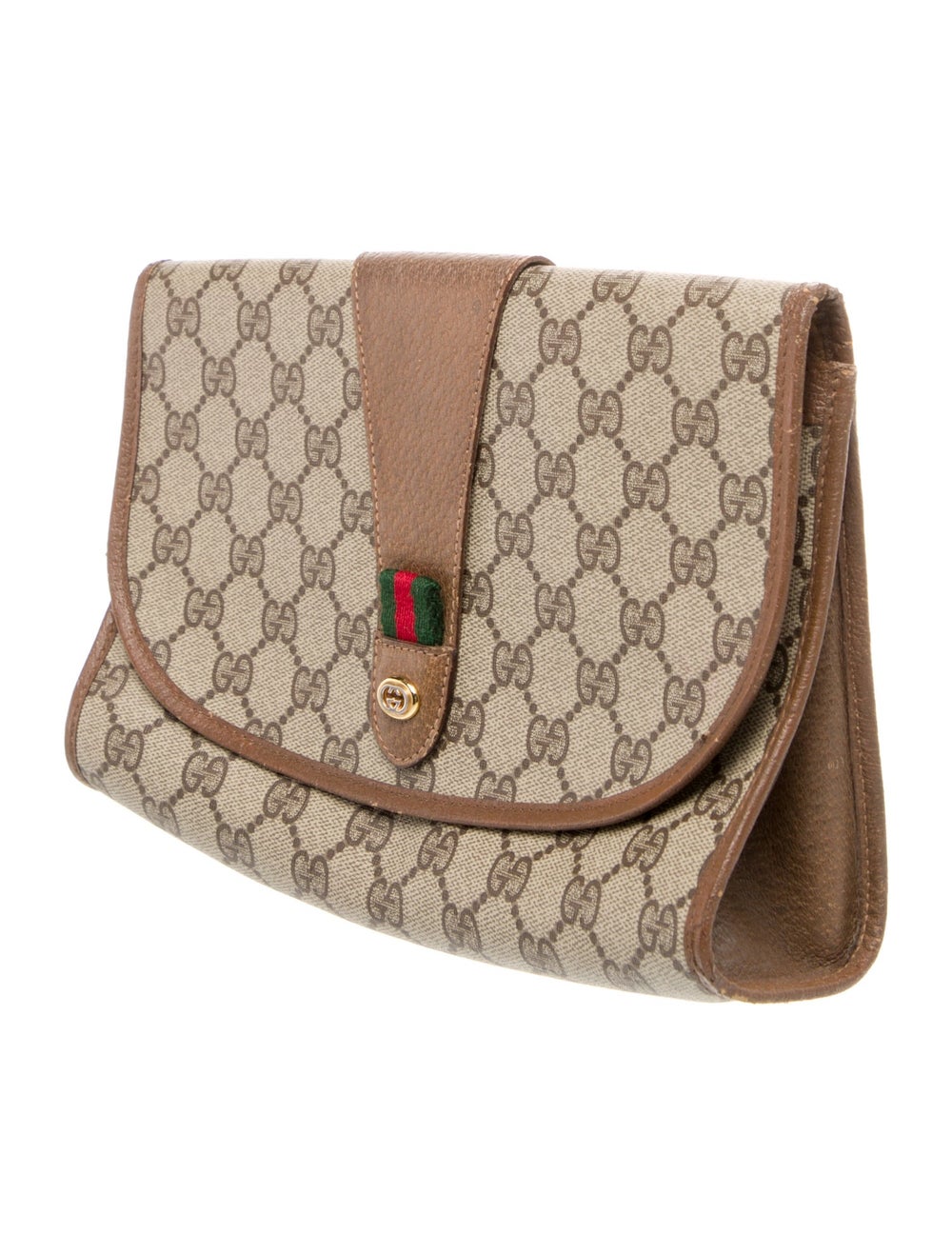 Gucci Clutch Neutrals GG Plus, Web Accent & Inter… - image 3