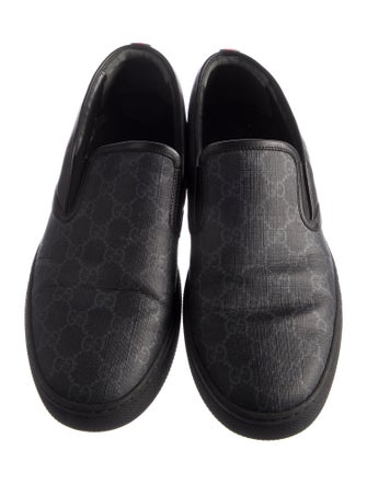 Gucci GG Supreme Leather Trim Embellishment Sneakers