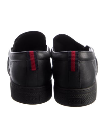 Gucci GG Supreme Leather Trim Embellishment Sneakers