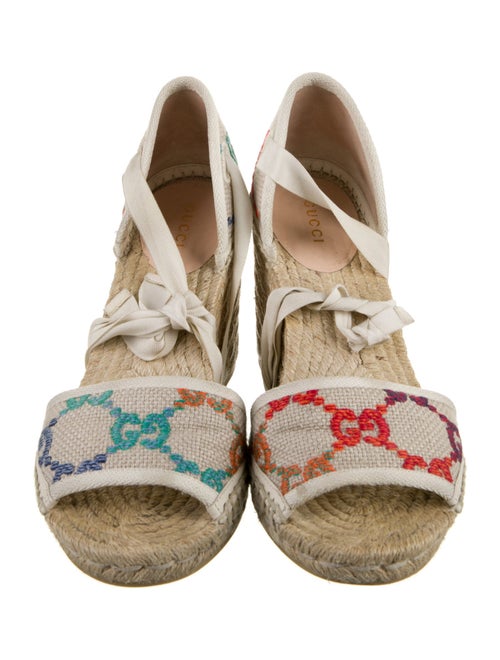 Gucci Canvas Printed Espadrilles
