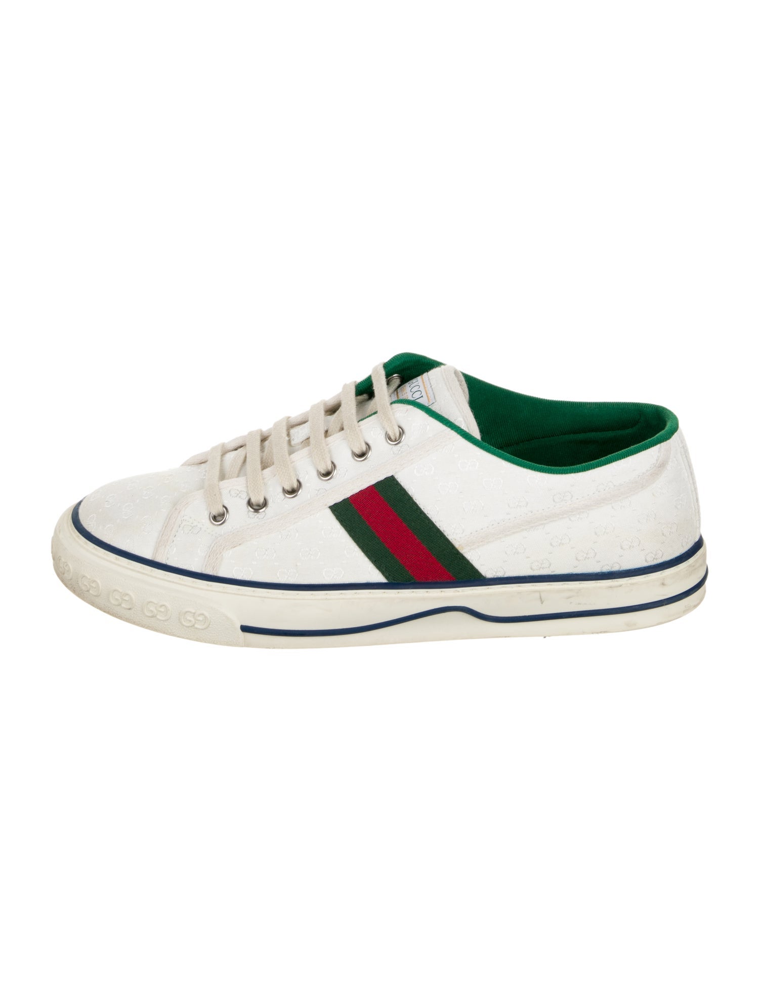 Gucci Web Accent Canvas Sneakers