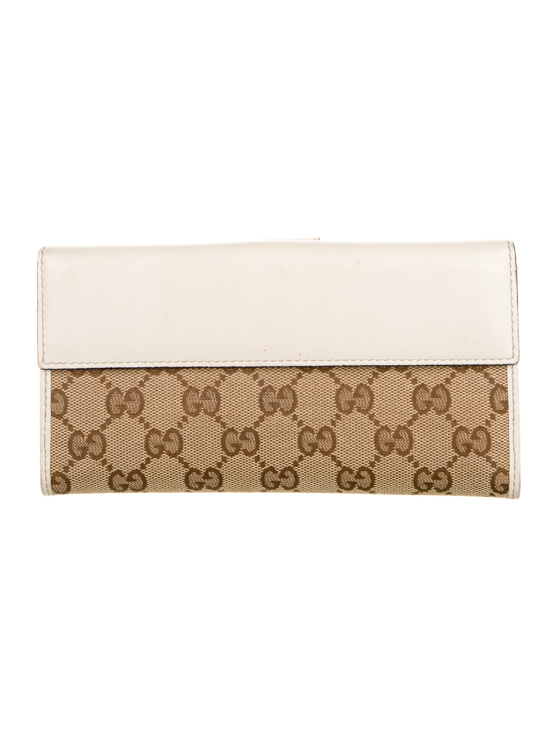 Gucci Heart GG Canvas French Purse