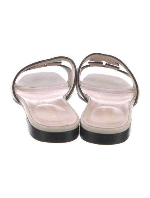 Gucci Interlocking G Logo Leather Slides