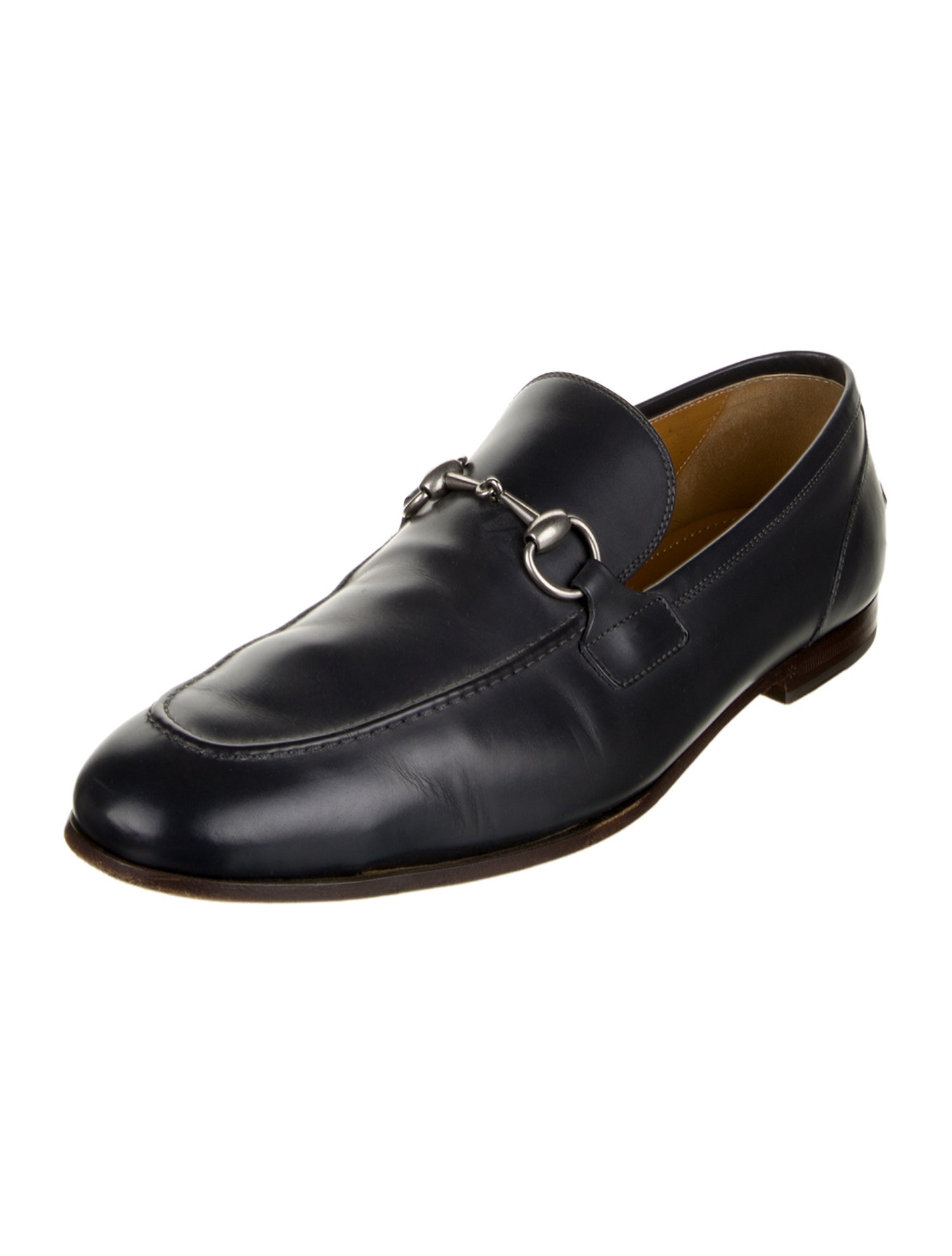 Gucci Horsebit Accent Leather Dress Loafers