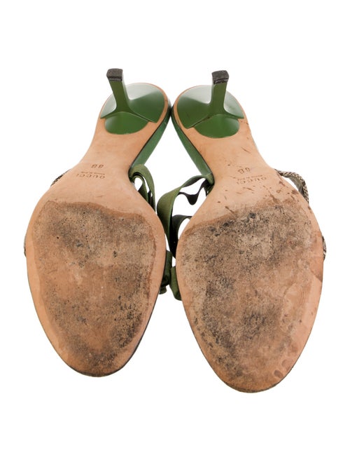 Gucci GG Canvas Leather Slides