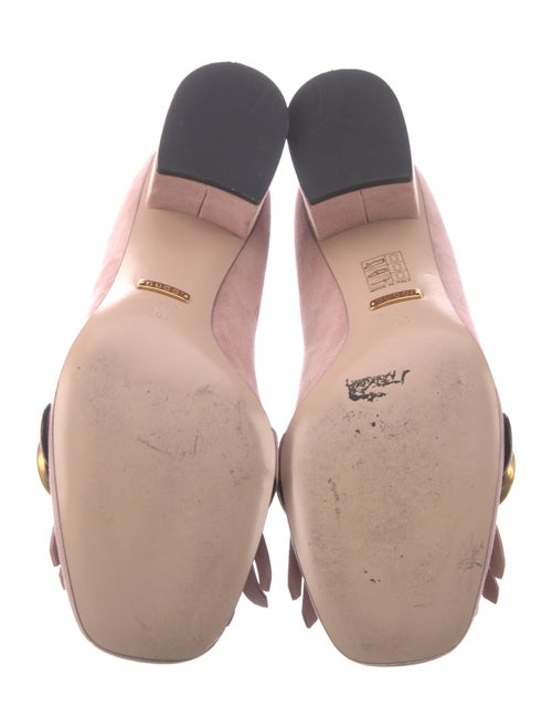 Gucci Double G Logo Suede Pumps