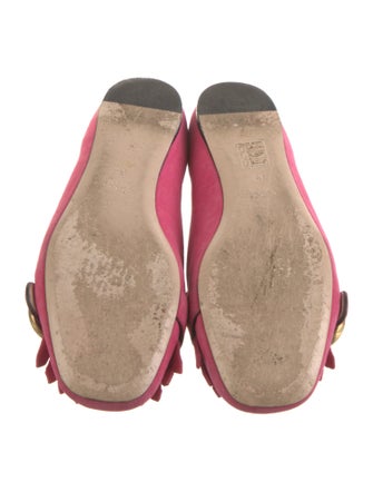 Gucci Double G Logo Suede Loafers