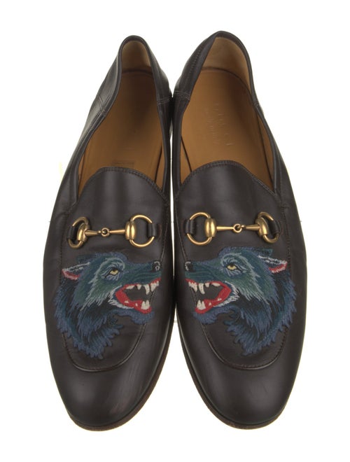 Gucci Horsebit Accent Leather Loafers