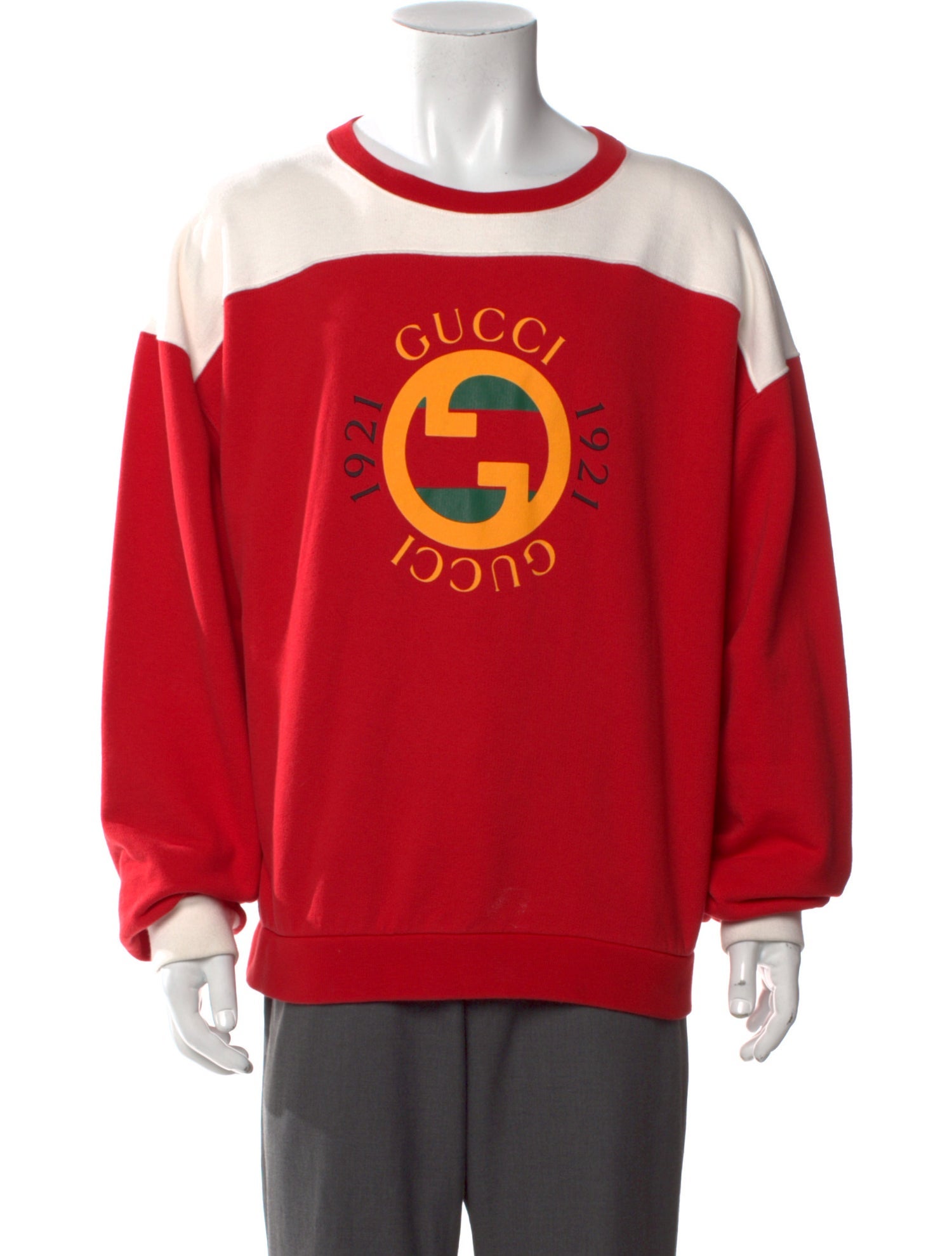 Gucci Web Accent Crew Neck Sweatshirt