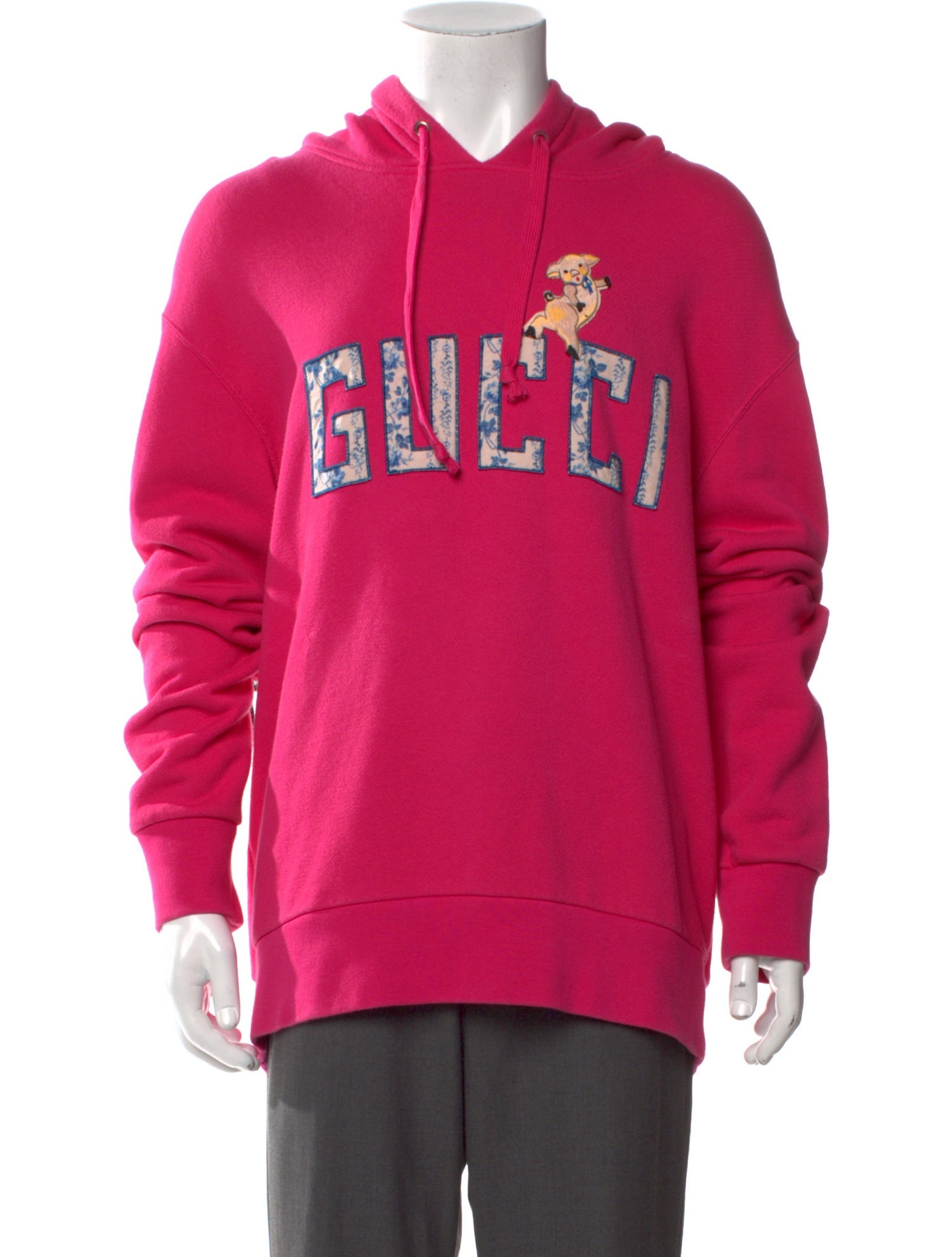 Gucci Graphic Print Crew Neck Hoodie