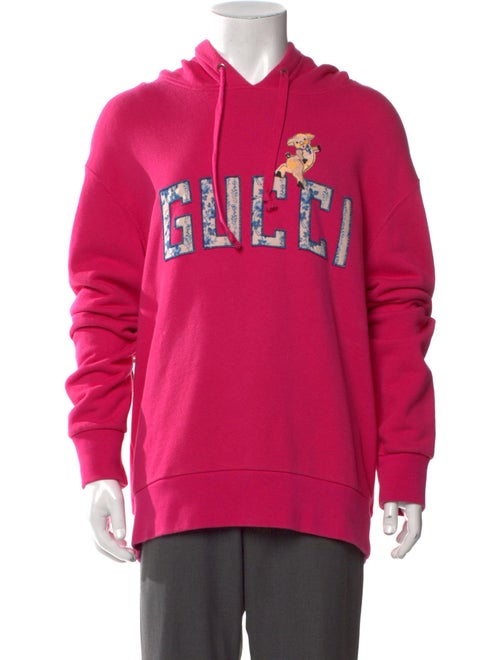 Gucci Graphic Print Crew Neck Hoodie