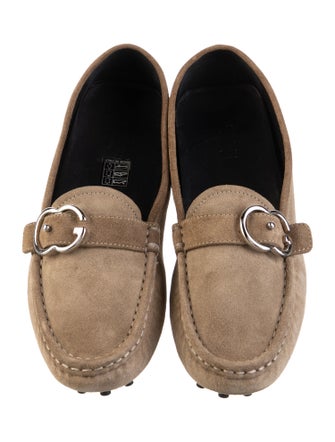 Gucci 1955 Horsebit Accent Suede Loafers