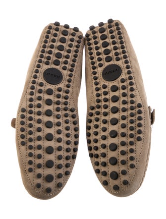 Gucci 1955 Horsebit Accent Suede Loafers