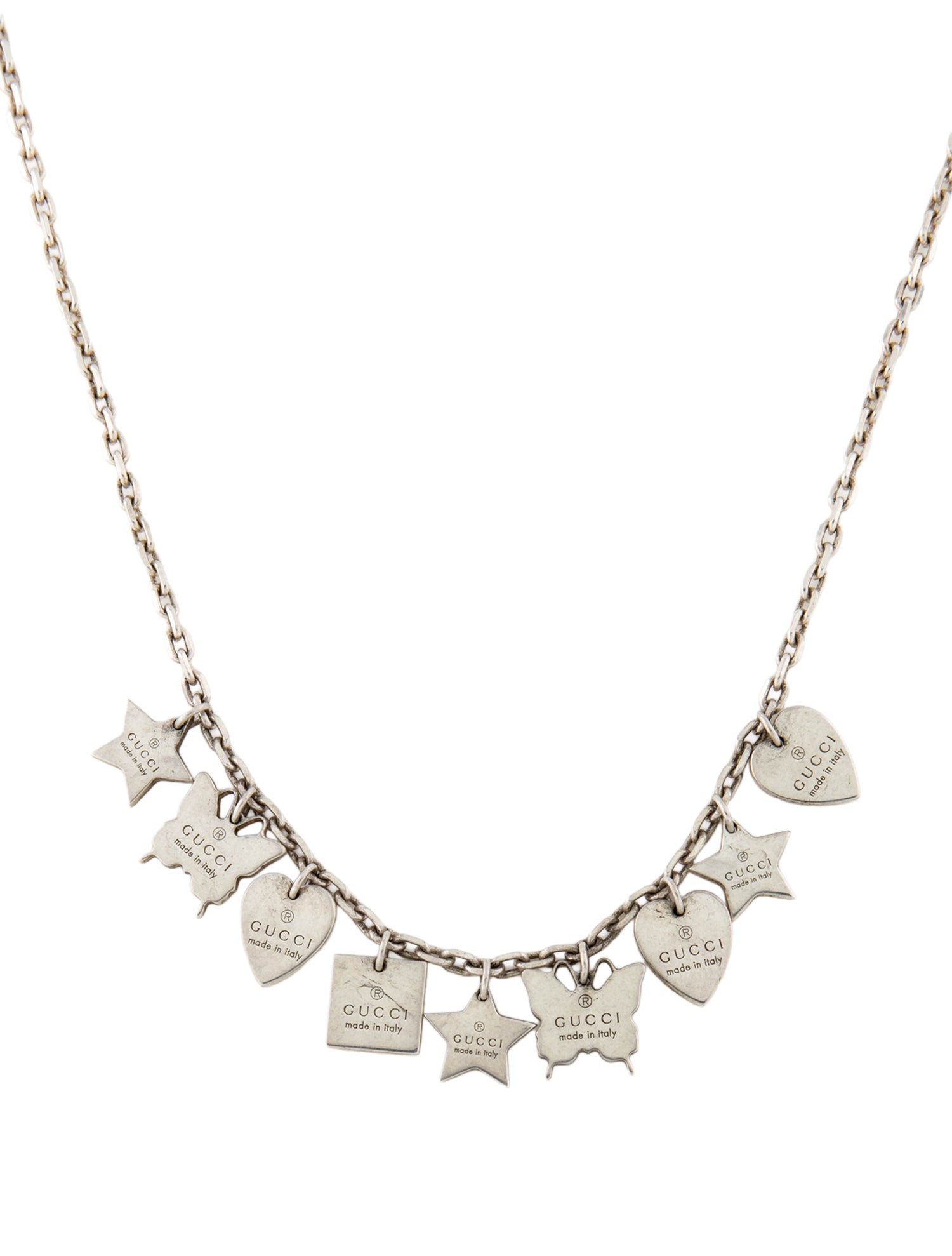 Gucci Trademark Charm Collar Necklace