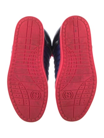 Gucci Leather Colorblock Pattern Sneakers