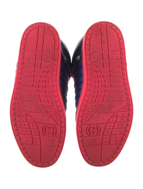 Gucci Leather Colorblock Pattern Sneakers