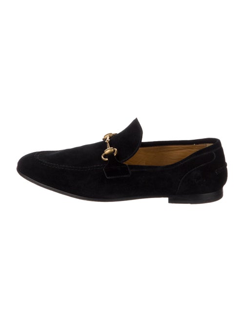 Gucci Horsebit Accent Suede Dress Loafers