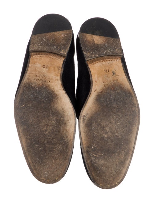 Gucci Horsebit Accent Suede Dress Loafers